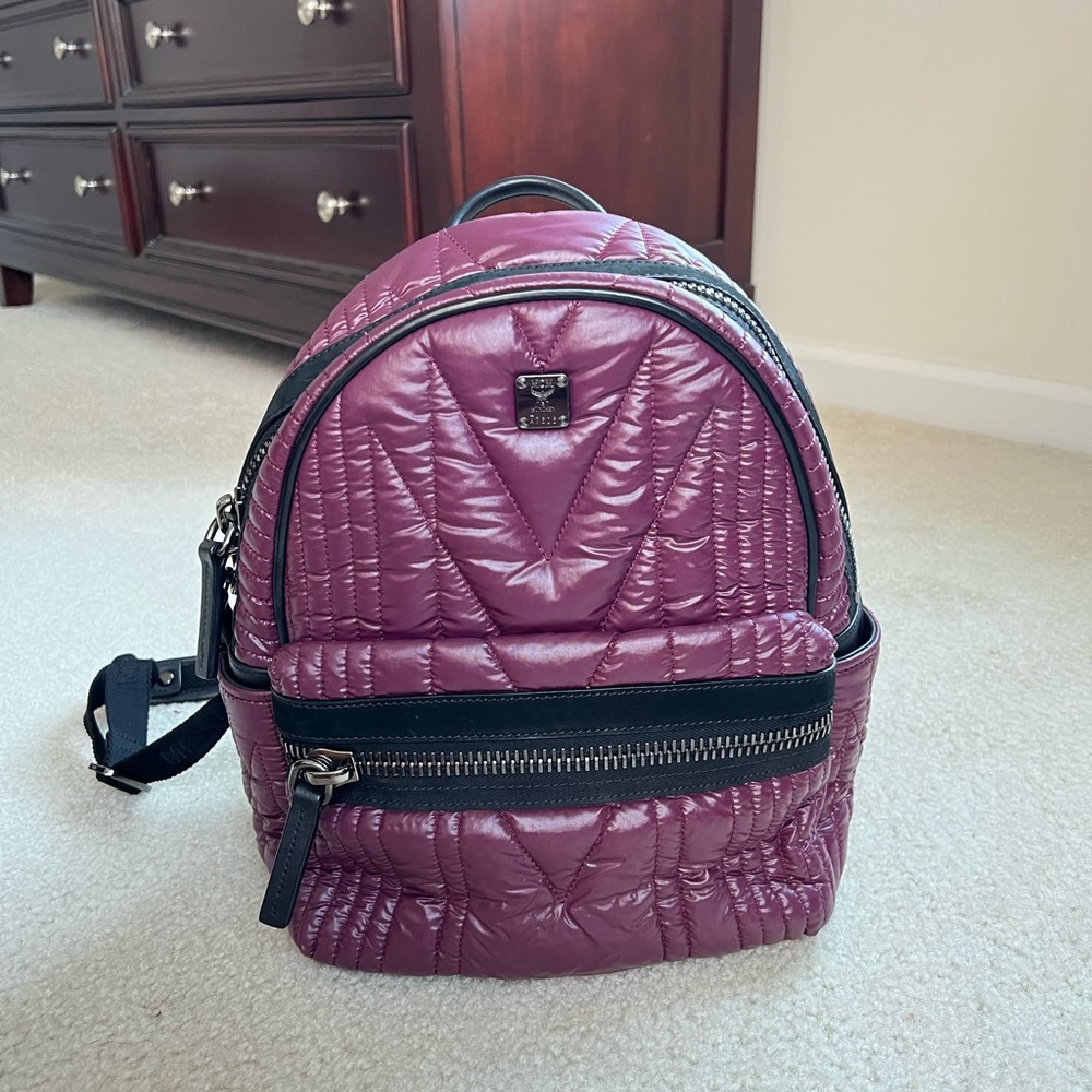 NWT MCM KISSEN BIONIC STARK BACKPACK PURLE